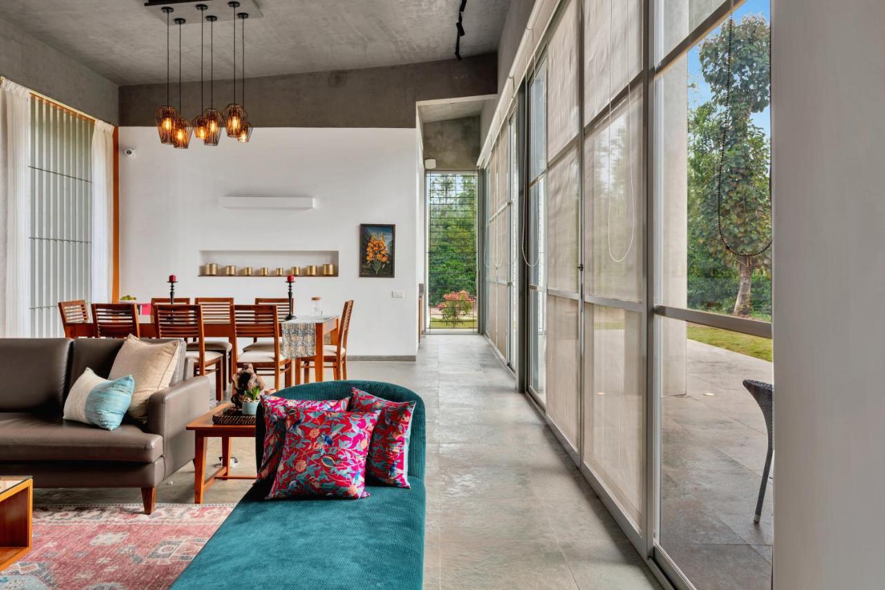 Saffronstays Cafella- A 3-Bdr Elliptical-Roof Villa In Chikmagalur Mudigere Luaran gambar